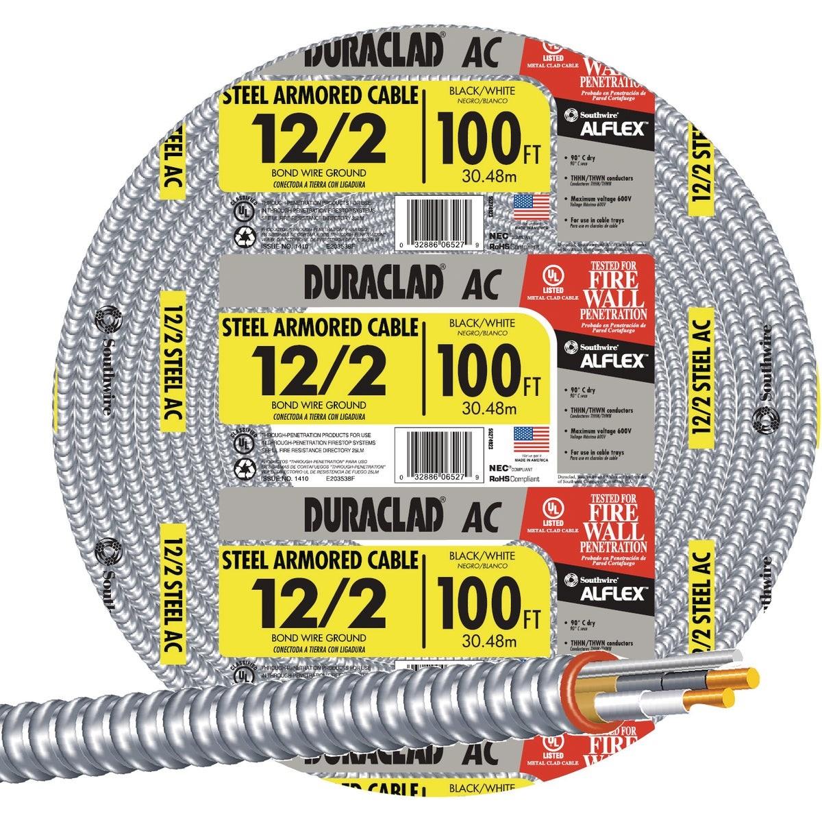 SOUTHWIRE Southwire 55274923 12/2 Ac Armored Cable 100 Ft