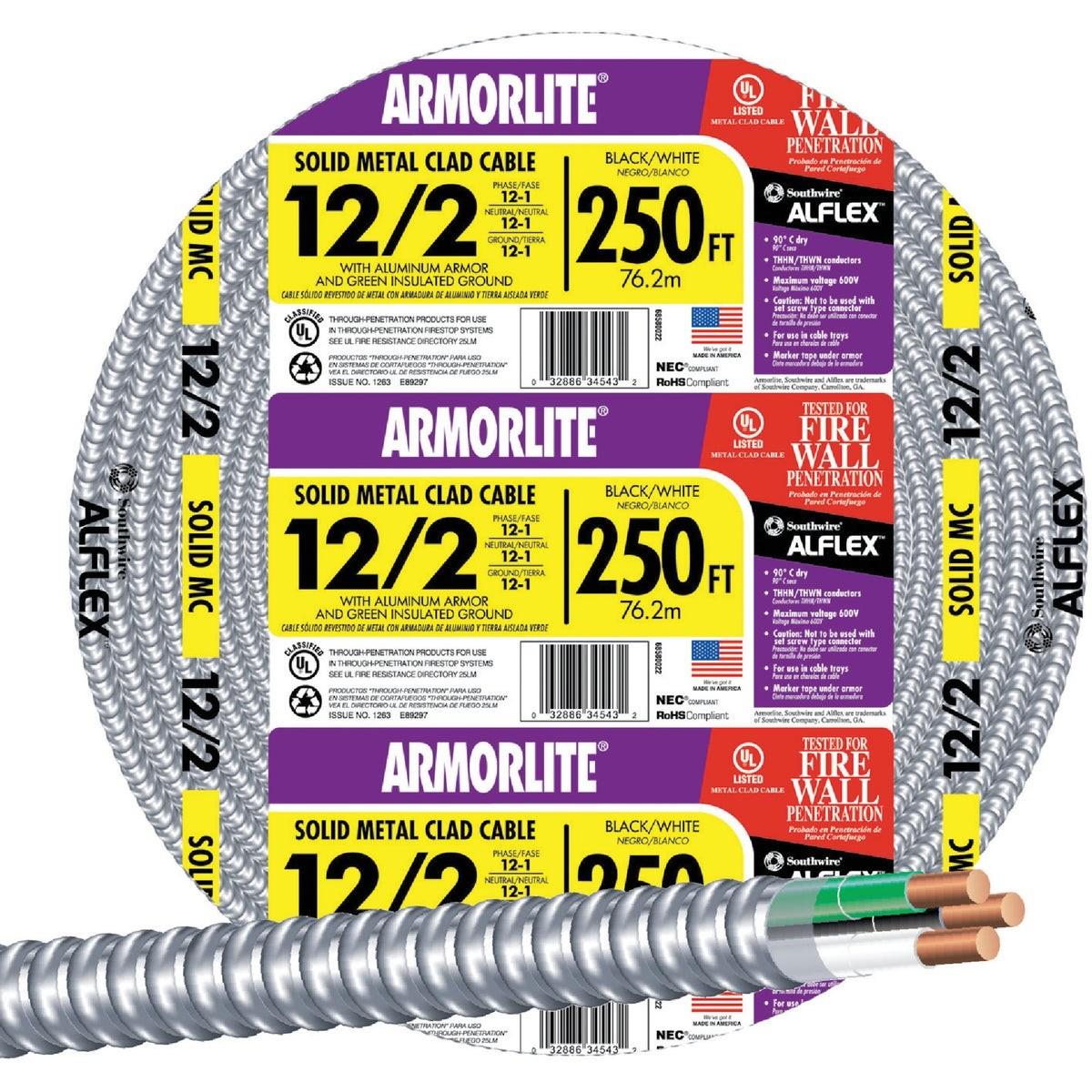 SOUTHWIRE Southwire 68580055 12/2 Mc Armored Cable 250 Ft