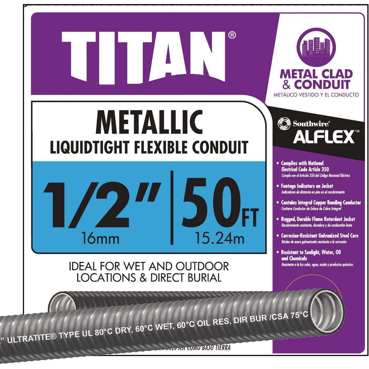 SOUTHWIRE Southwire 55082622 Liquidtight Flexible Conduit 1/2 in 50 Ft