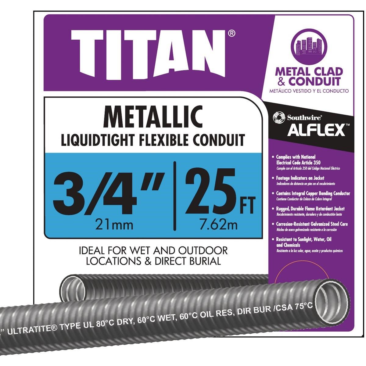 SOUTHWIRE Southwire 55082721 Liquidtight Flexible Metal Conduit 3/4 in 25 Ft