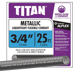 SOUTHWIRE Southwire 55082721 Liquidtight Flexible Metal Conduit 3/4 in 25 Ft