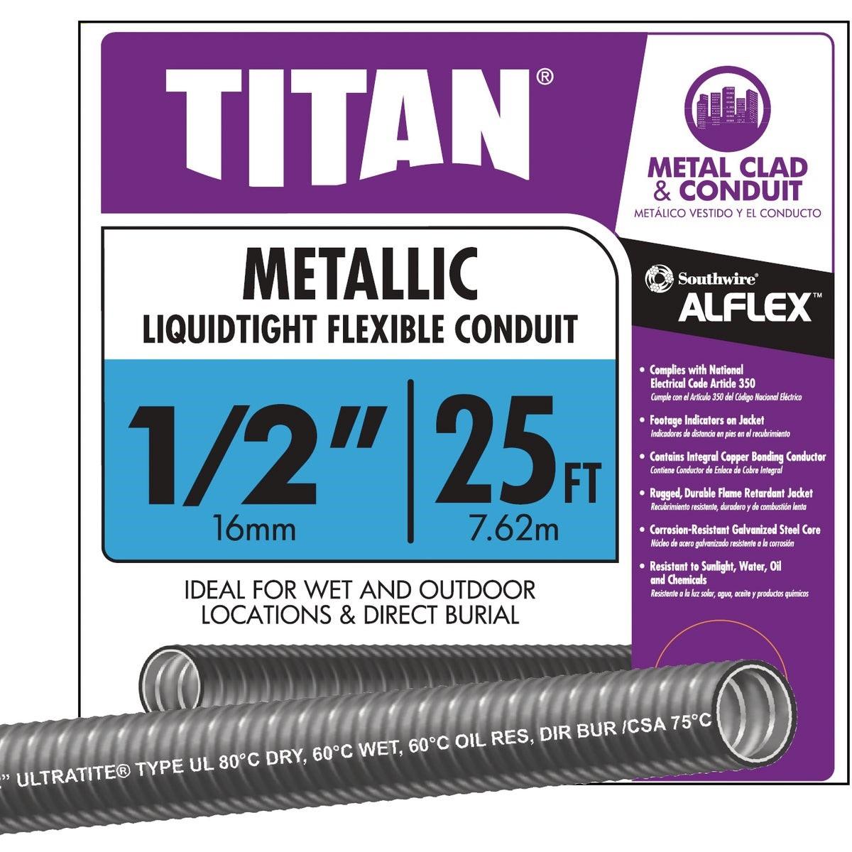 SOUTHWIRE Southwire 55082621 Liquidtight Flex Conduit 1/2 in 25 Ft
