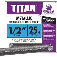 SOUTHWIRE Southwire 55082621 Liquidtight Flex Conduit 1/2 in 25 Ft