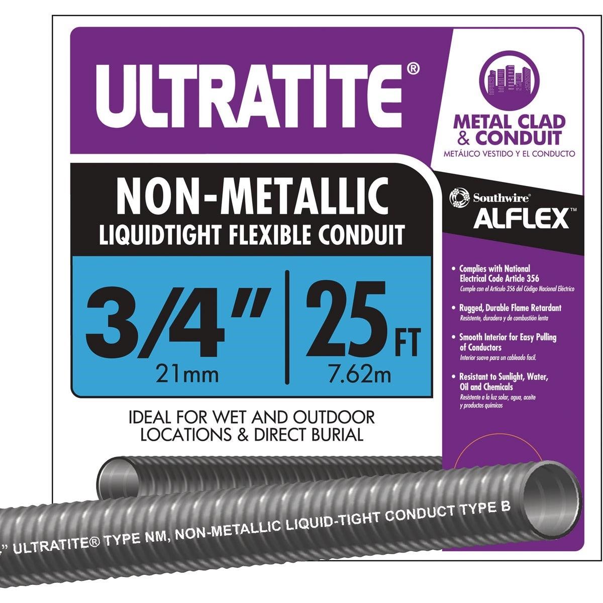 SOUTHWIRE Southwire 55094321 Non-metallic Liquid Tight Conduit 3/4in 25ft