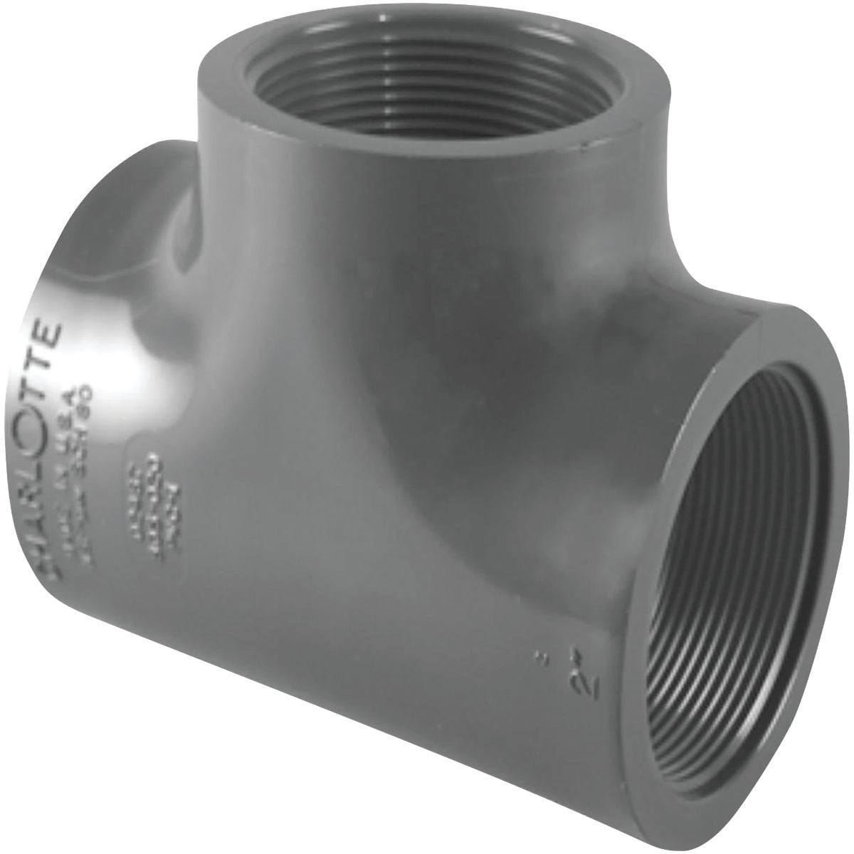 CHARLOTTE PIPE Charlotte Pipe Pvc 08402 1000HA 1/2 in Fip Sch 80 Pvc Tee