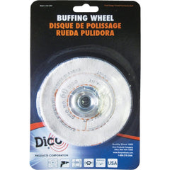 DICO PRODUCTS Dico Products 7000098 Canton Flannel Buffing Wheel 4 Inch