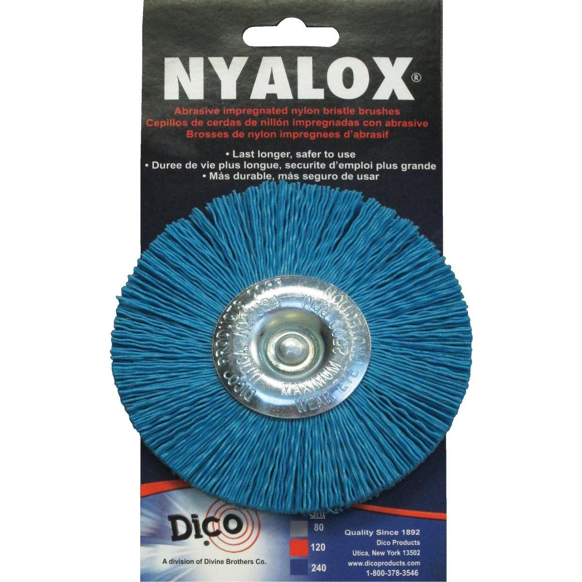 DICO PRODUCTS Dico Products 7200042 Nyalox 4 in Fine Drill-mounted Brush