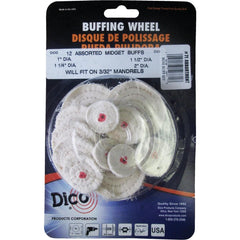 DICO PRODUCTS Dico Products 7500026 Assorted Buffing Wheel Set 12-pack