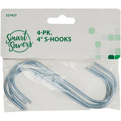 SMART SAVERS Honeywell 227427 Zinc Open S Hook 4-pack