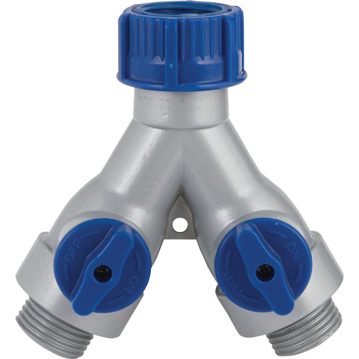 BEST GARDEN Honeywell 39017 Poly Y-connector Hose Shutoff Valve