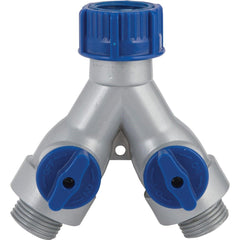 BEST GARDEN Honeywell 39017 Poly Y-connector Hose Shutoff Valve