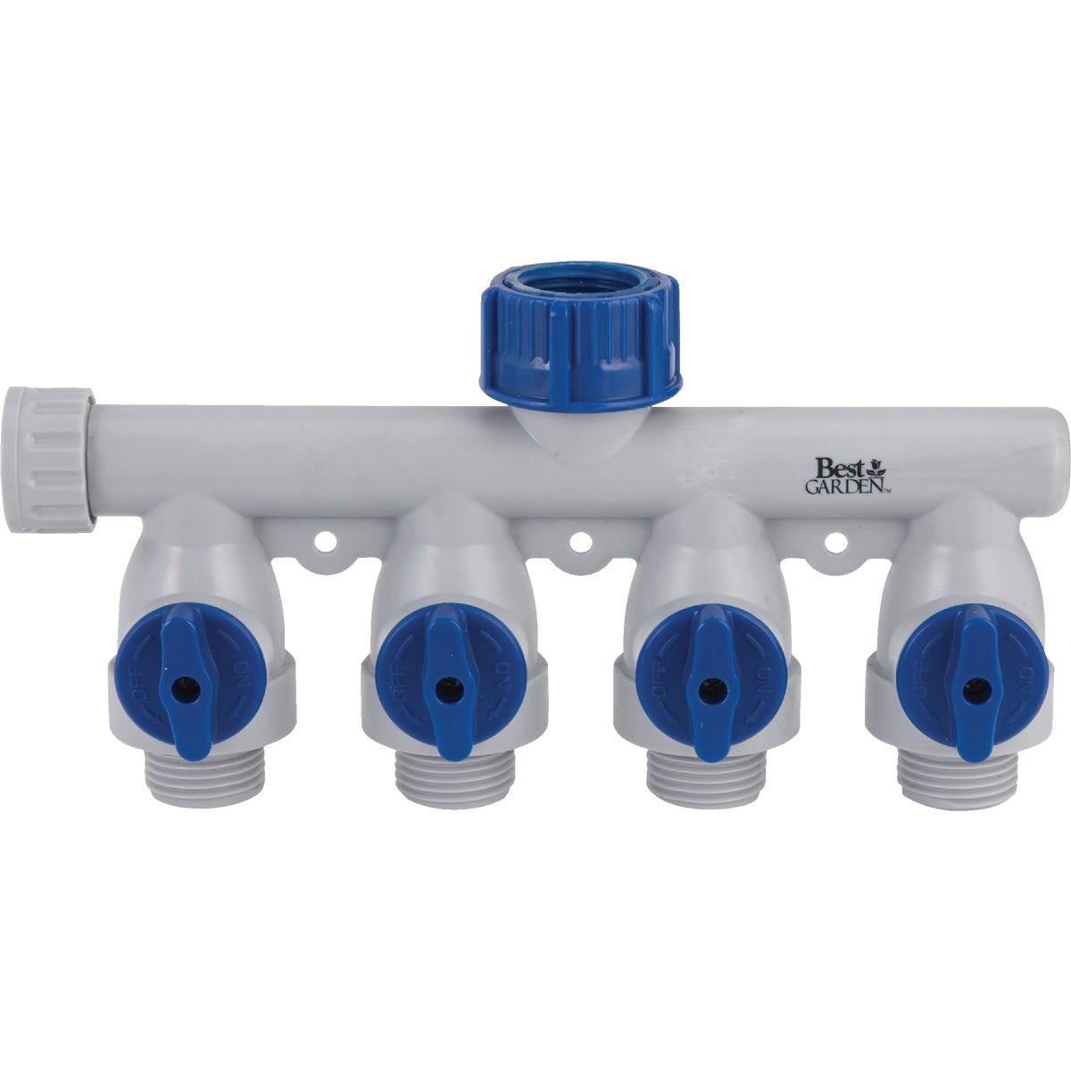 BEST GARDEN Honeywell 39043 4-way Poly Hose Shutoff Manifold