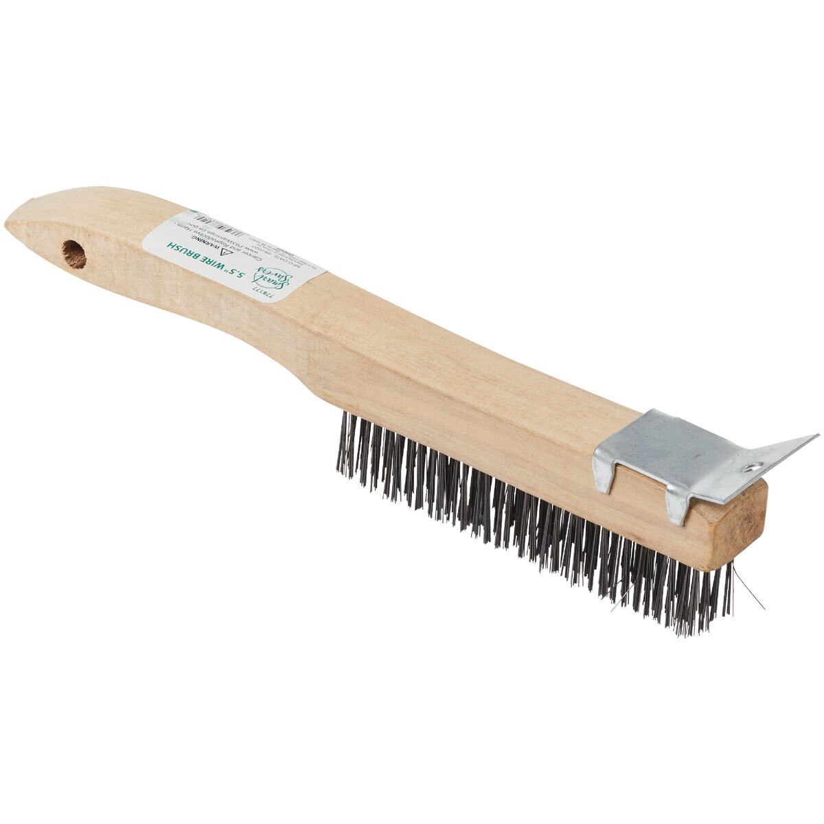 SMART SAVERS Honeywell 820402 Medium Wire Brush Curved Wood Handle