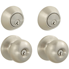 STEEL PRO Honeywell BFX2B91BD Deadbolt Door Knob Combo Keyed Alike