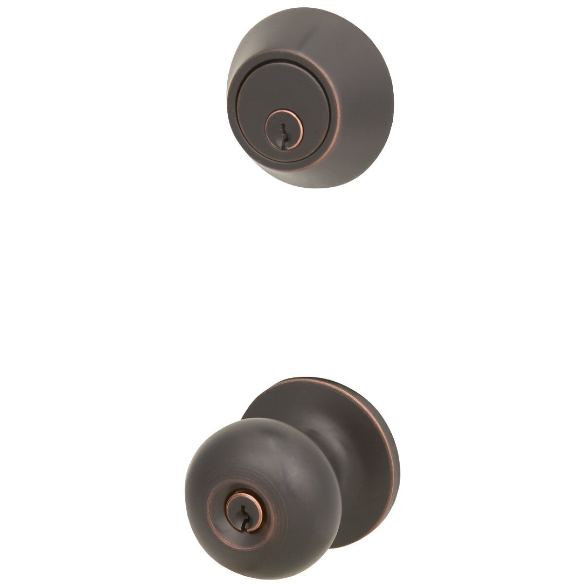 STEEL PRO Honeywell BFX7B91B Oil Rubbed Bronze Deadbolt Door Knob Combo