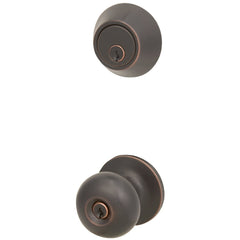 STEEL PRO Honeywell BFX7B91B Oil Rubbed Bronze Deadbolt Door Knob Combo