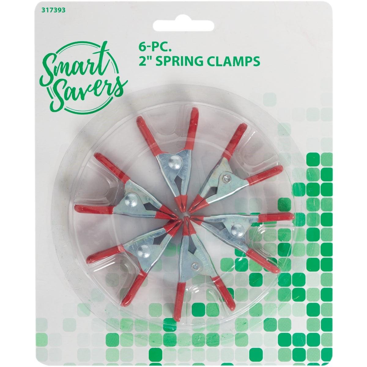 SMART SAVERS Honeywell AI003 Metal Spring Clamp Set 2 Inches 6-piece