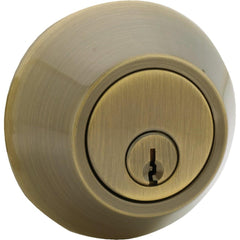 STEEL PRO Honeywell DB981 Single Cylinder Deadbolt Antique Brass