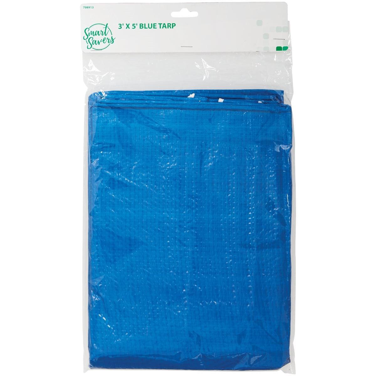 SMART SAVERS Honeywell CC101080 Blue Polyethylene Tarp 3 X 5 Ft