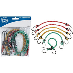 SMART SAVERS Honeywell CC101085 Coated Bungee Cord 6mm 12 in 6-pack