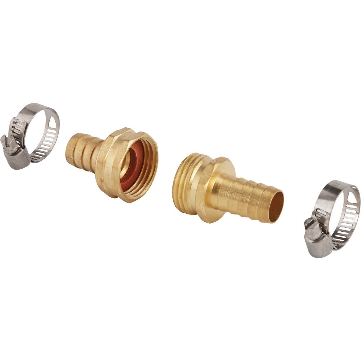 DO IT BEST Honeywell GB9412-5/8+GB9411-5/8 Brass Hose Mender 5/8 in