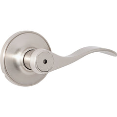 STEEL PRO Honeywell LC2X201B Steel Privacy Door Lever Brushed Nickel