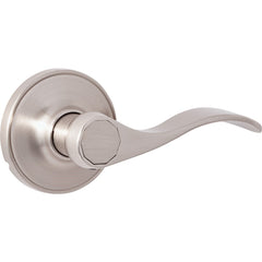 STEEL PRO Honeywell LC2X203B Passage Door Lever Wave Brushed Nickel