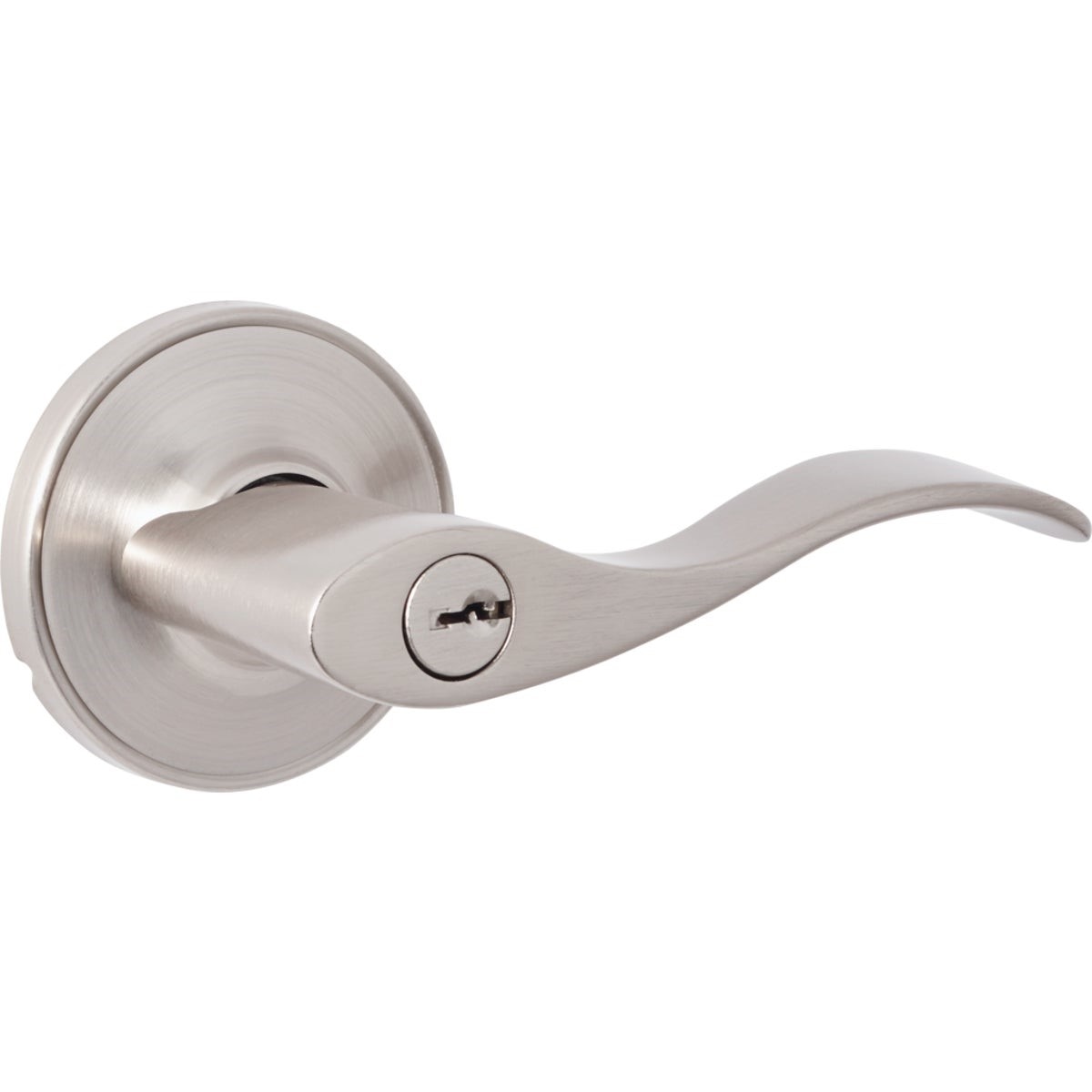 STEEL PRO Honeywell LC2X200B Wave Entry Door Lever Brushed Nickel