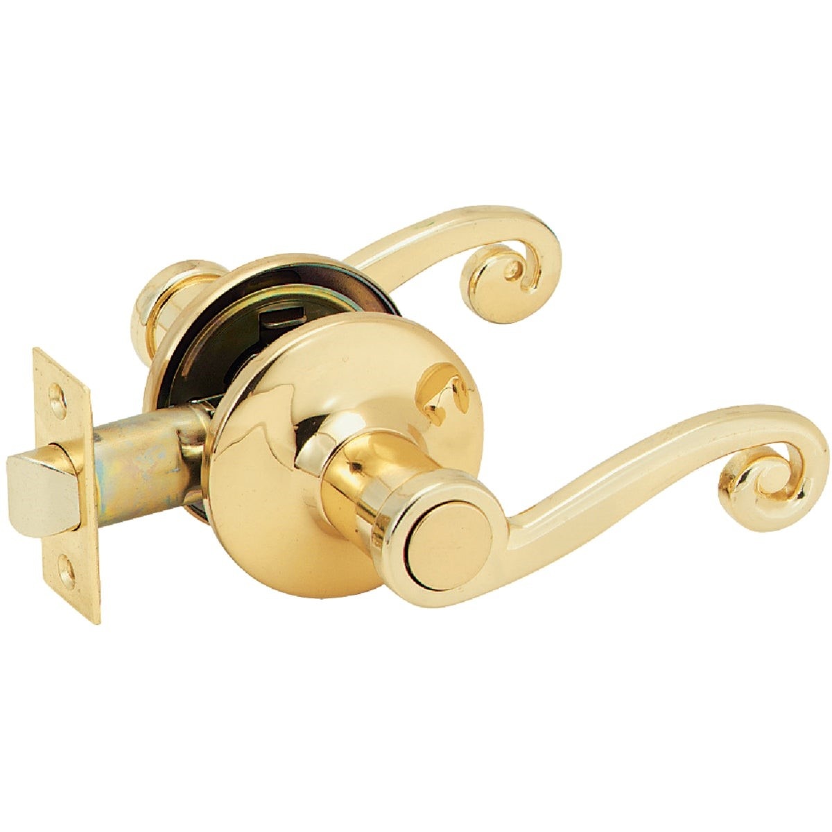 STEEL PRO Honeywell L6703B Passage Door Lever Polished Brass