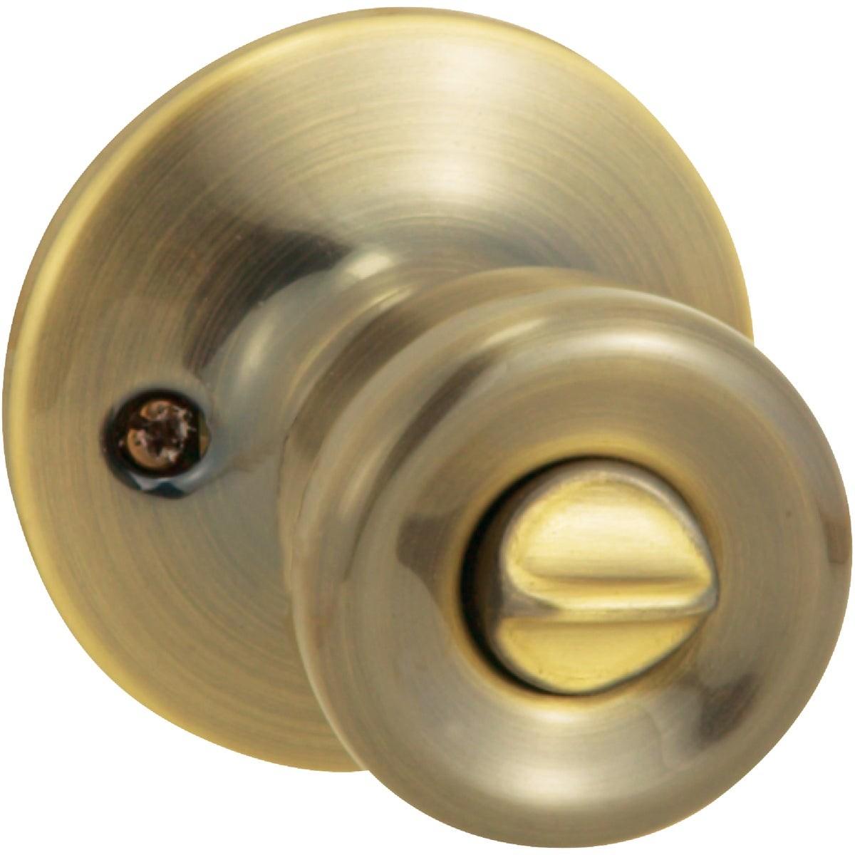 STEEL PRO Honeywell TR810B Antique Brass Bed Bath Door Knob