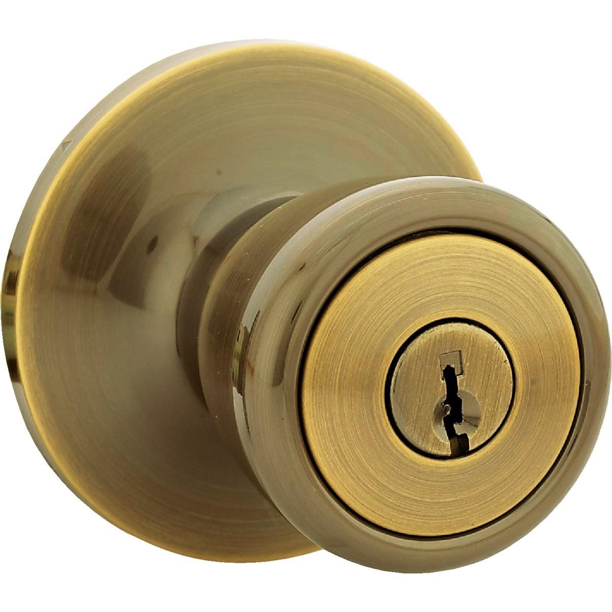 LIFESPAN Honeywell TR800B Steel Entry Door Knob Antique Brass