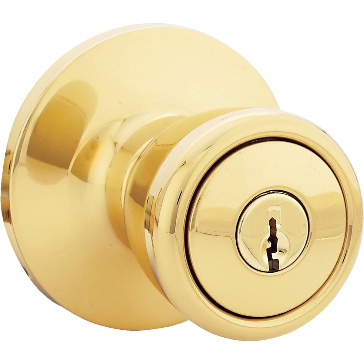 STEEL PRO Honeywell TR700B Steel Entry Door Knob Polished Brass