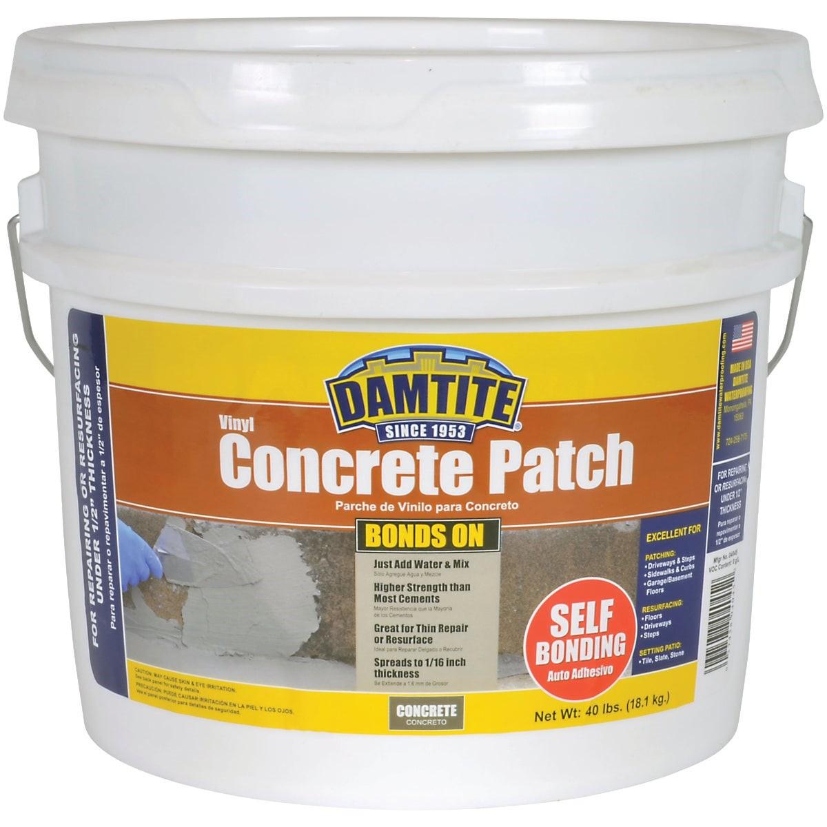 DAMTITE Damtite 04045 Vinyl Concrete Patch 40 Pounds Gray
