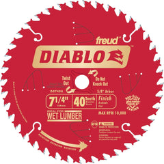 DIABLO Diablo D0740A 7-1/4 in 40-tooth Finish Circular Saw Blade