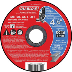 DIABLO Diablo DBD045040101F Type 1 Metal Cut-off Wheel