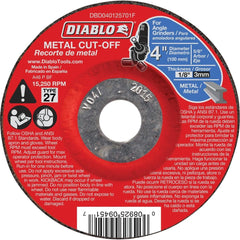 DIABLO Diablo DBD040125701F Type 27 Metal Cut-off Wheel 4 in