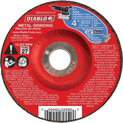 DIABLO Diablo DBD040250701F Type 27 Metal Grinding Wheel 4x1/4x5/8