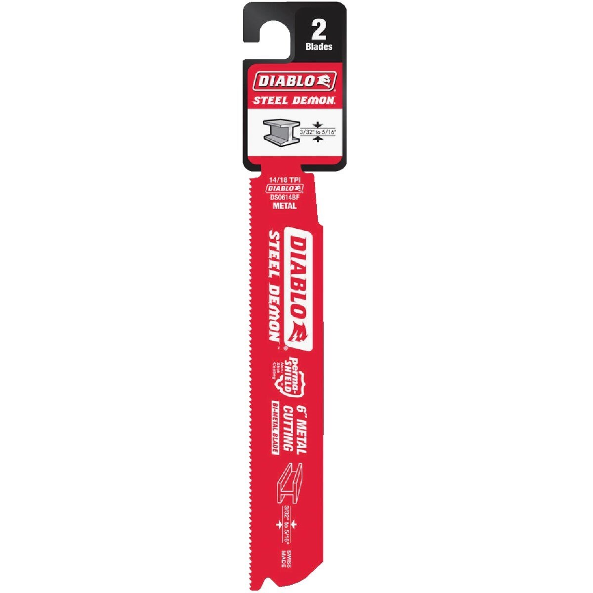 DIABLO Diablo DS0614BF2 Steel Demon 6 in 14/18 Tpi Recip Blade 2-pack