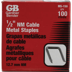 GARDNER BENDER Gardner Bender MS-150 Carbon Steel Cable Staple 100-count