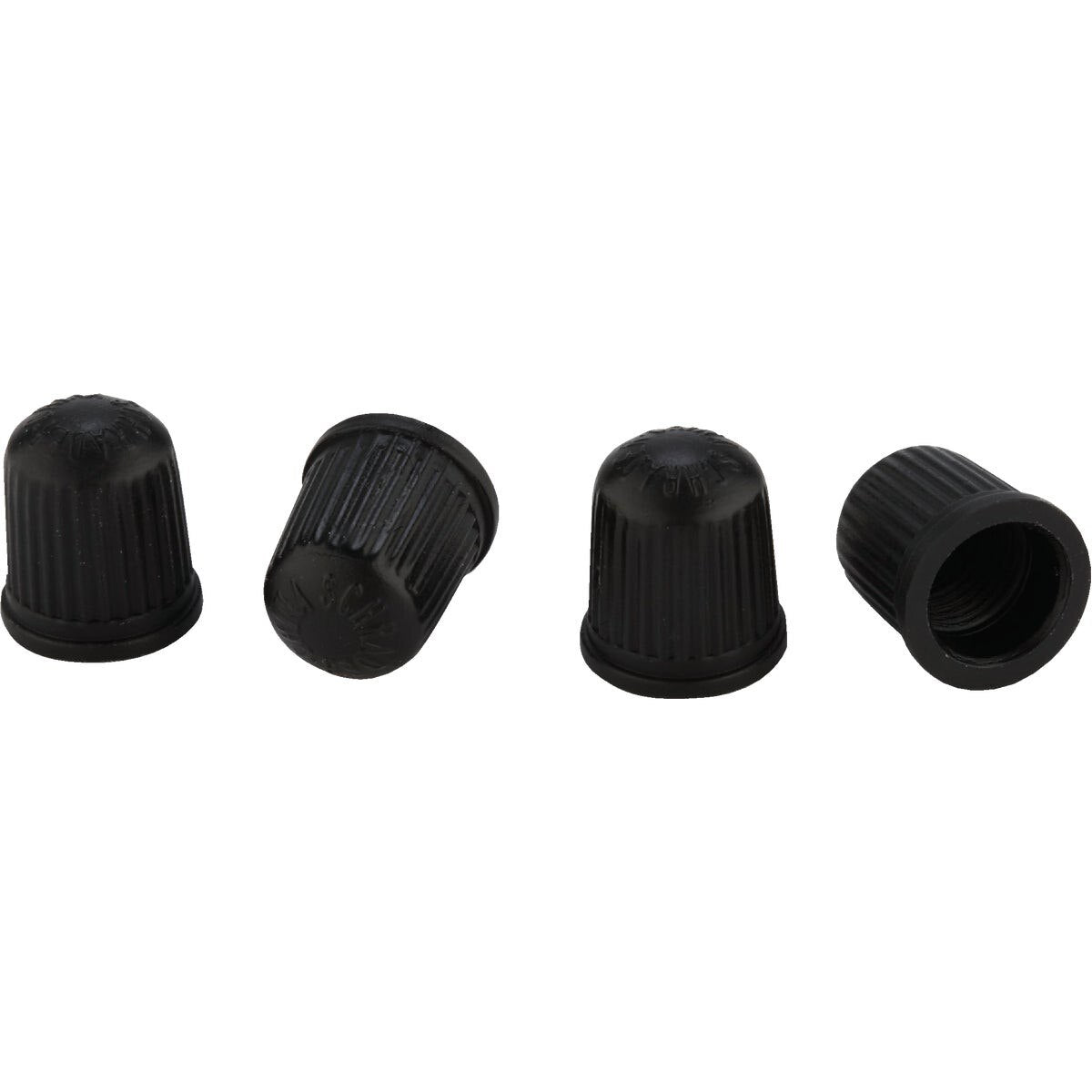 TRU-FLATE Tru-flate 38-505 Tire Valve Cap Black Plastic 4-pack