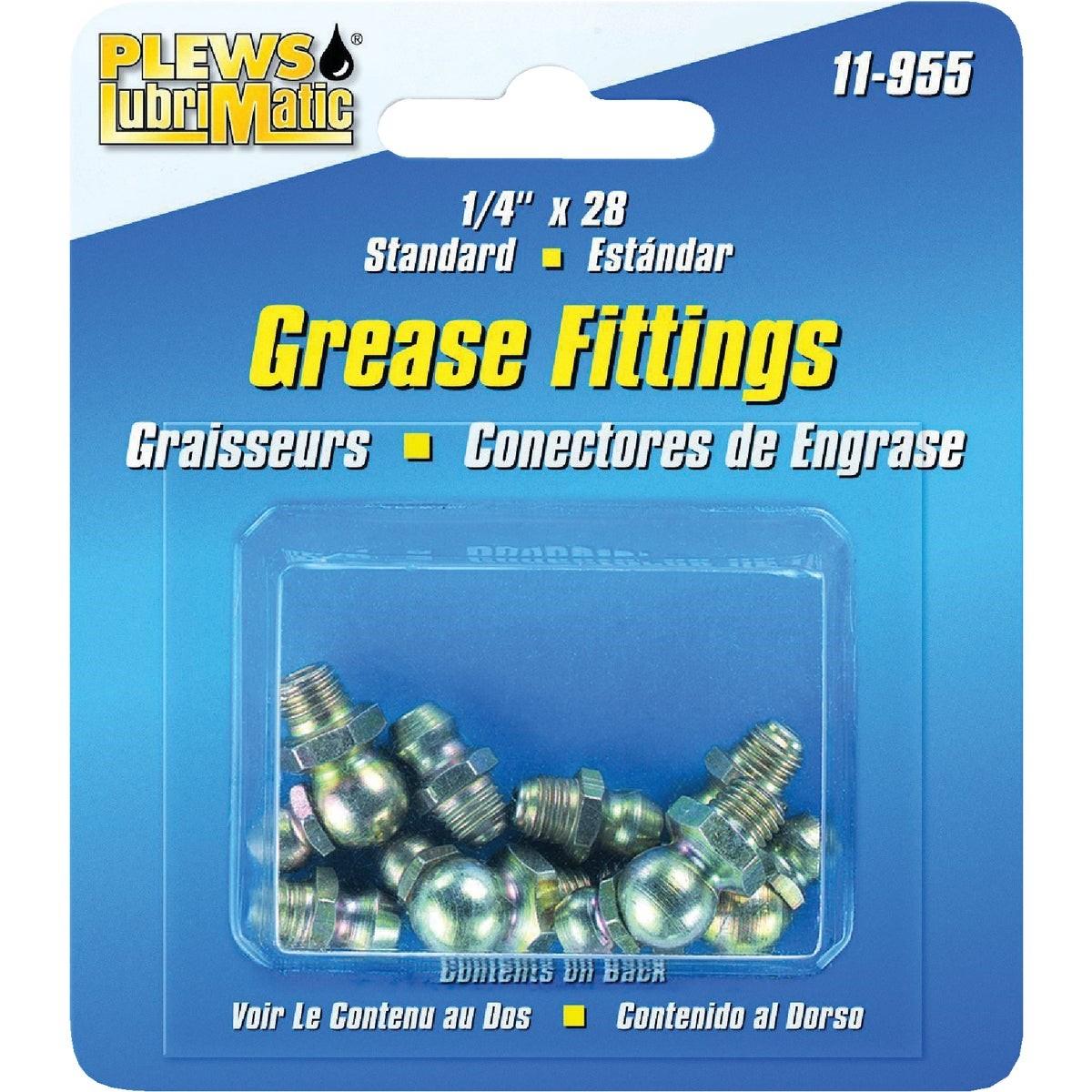 PLEWS LUBRIMATIC Plews Lubrimatic 11-955 Grease Fitting Assortment 8 Piece