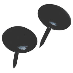 HILLMAN Hillman 122684 Large Round Black Furniture Nail 25 Ct