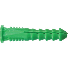 HILLMAN Hillman 370332 Ribbed Plastic Anchor 1-1/2 in Green 50 Ct