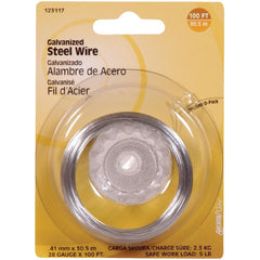 HILLMAN Hillman 123117 Galvanized Steel Wire 28 Gauge 100 Ft