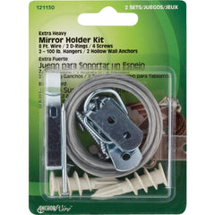 HILLMAN Hillman 121130 Mirror Picture Hanger Kit with Wire