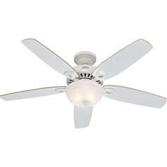 HUNTER FAN Hunter Fan 53089 52 in White Ceiling Fan with Light Kit