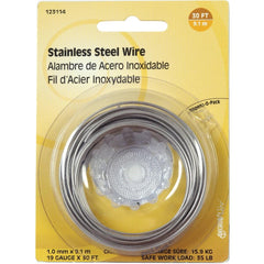 HILLMAN Hillman 123114 Stainless Steel Wire 30 Ft 19 Gauge