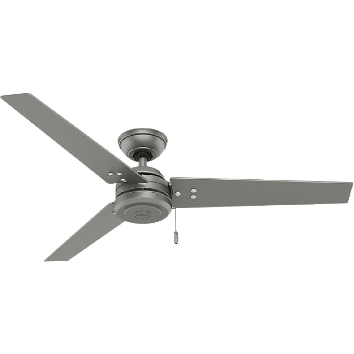HUNTER FAN Hunter Fan 59262 52 in Matte Silver Damp Rated Ceiling Fan