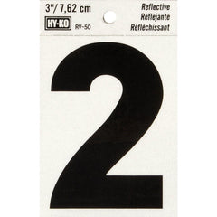 HY-KO Hy-ko RV-50-2 Reflective Adhesive Vinyl Number 2 3 Inch