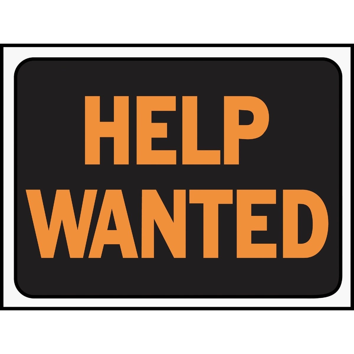 HY-KO Hy-ko 3034 Help Wanted Plastic Sign 9x12 Inches